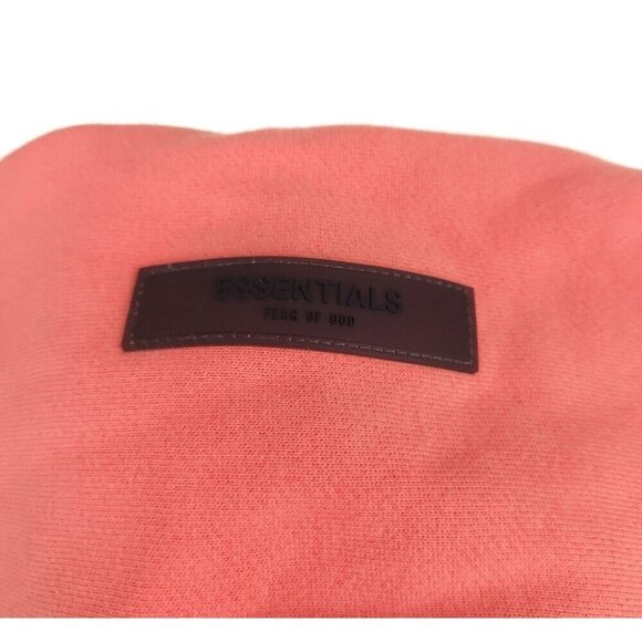 Fear Of God Essentials Cotton-Blend Hoodie Size M Mens Coral AS-IS - Picture 6 of 12